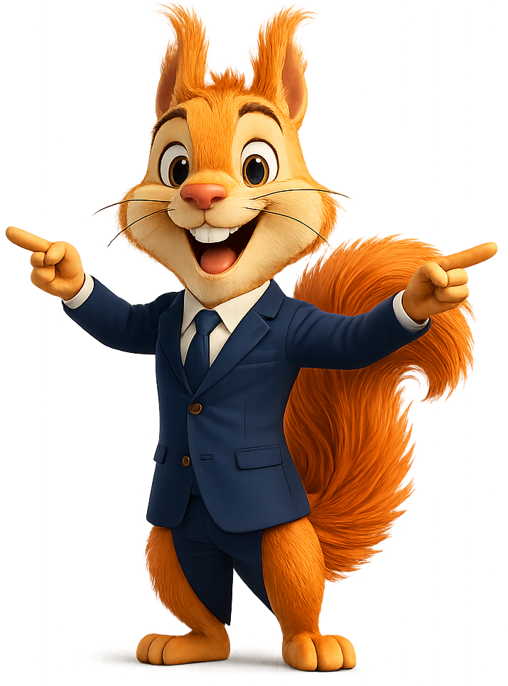 Bruce Lead, das Maskottchen von b2bleadgeneration.com
